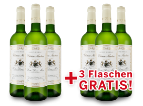 Vorteilspaket 6 für 3 Schröder & Schÿler Château Naudeau Blanc 2019 bei ebrosia